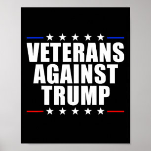 Poster Les vétérans contre les vétérans anti-Trump contre