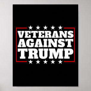 Poster Les vétérans contre les vétérans anti-Trump contre