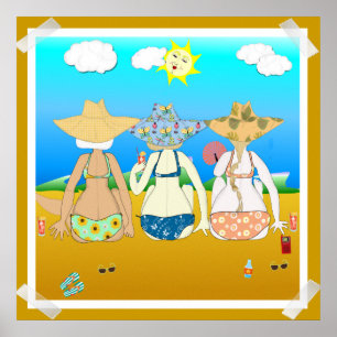 Poster Les vieux poussins hippy ne meurent pas..