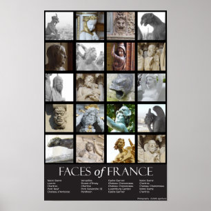 Poster Les visages de France