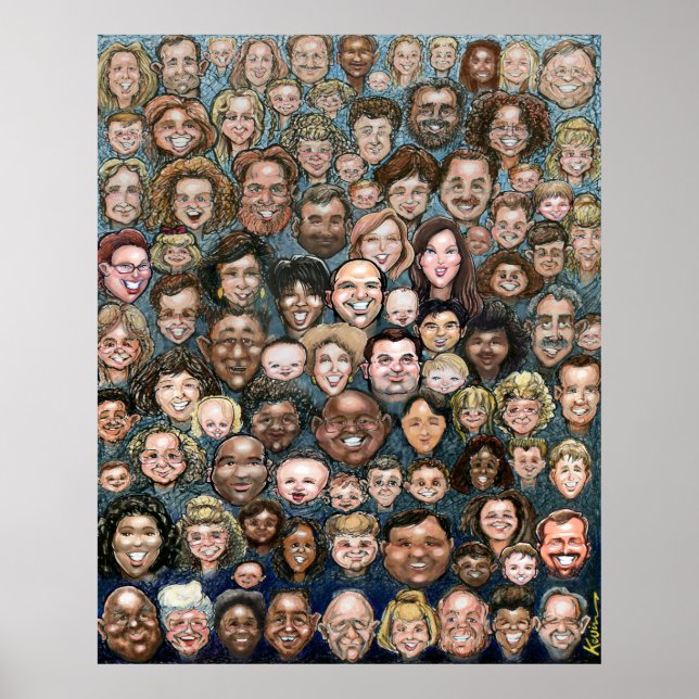 Poster Les visages de l'humanité (Devant)