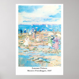Poster Les visiteurs d'été de Maurice Prendergast