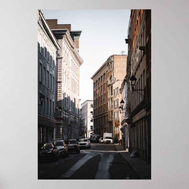 POSTER LES VOITURES DISPOSÉES SUR LE CÔTÉ DE LA ROUTE ENT (Devant)