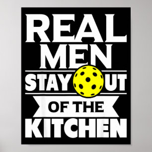 Poster Les vrais hommes restent hors de la cuisine pickle