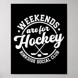 Poster Les week-ends sont pour le Club social en bord de