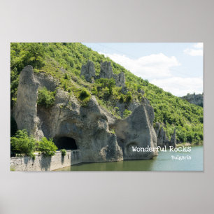 Poster Les Wonderful rocks. Bulgarie