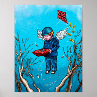 Poster Les yeux dans le ciel