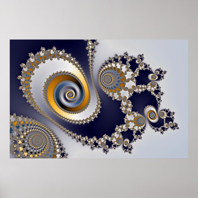 Poster Les yeux dans le ciel - Fractal (Devant)
