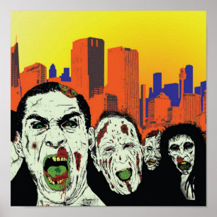 Poster Les zombies morts vivants