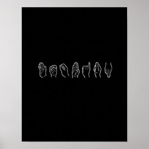 POSTER LESBIEN EN LANGUE SIGNE