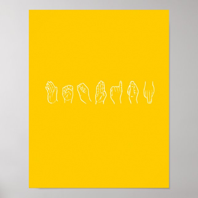 POSTER LESBIEN EN LANGUE SIGNE (Devant)