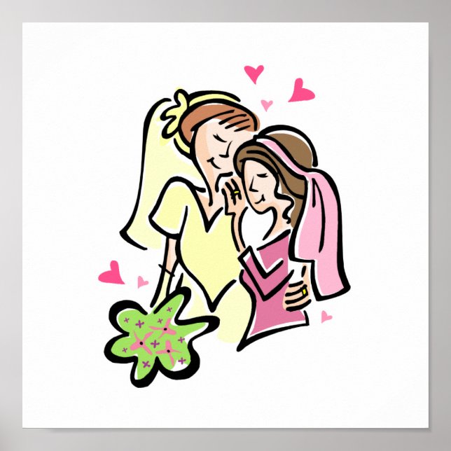 Poster Lesbiennes amoureuses (Devant)