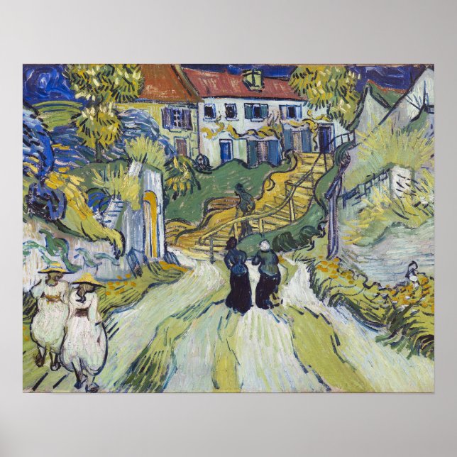 Poster L'escalier de Vincent van Gogh à Auvers 1890 Small (Devant)