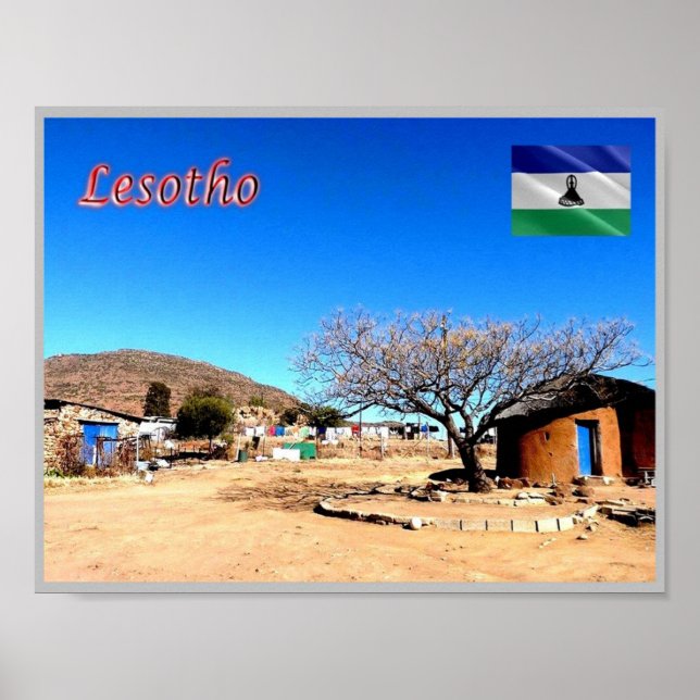 Poster Lesotho - Panorama - (Devant)