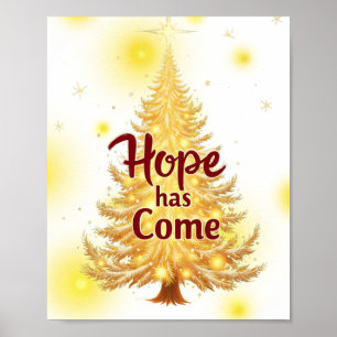 Poster L'Espoir est venu Noël Wall Art