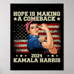 Poster L'espoir fait son retour Présidente Kamala Harris
