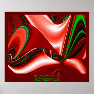 Poster L'esprit de l'amour et de l'espoir Abstrait 3D Rai