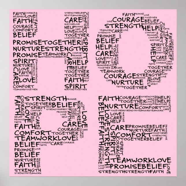 Poster L'Esprit de l'Espoir (Texte noir) (Devant)