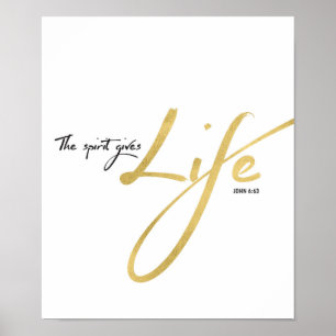 Poster L'Esprit Donne L'Art De Vie Imprimer