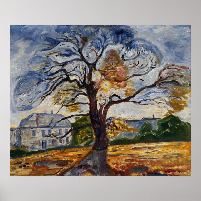 Poster L'Esprit ininterrompu, Le Chêne d'Edvard Munch (Devant)