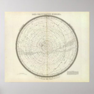 Poster Lessive de Gestirnte Himmel