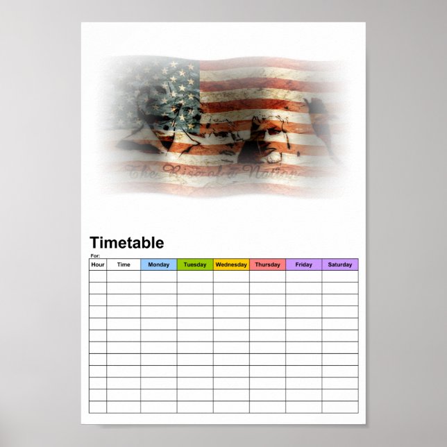 Poster L'essor d'une nation / Horaire (Devant)