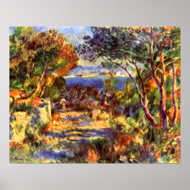 Poster L'Estaque par Pierre Renoir, Impressionnisme Vinta (Devant)