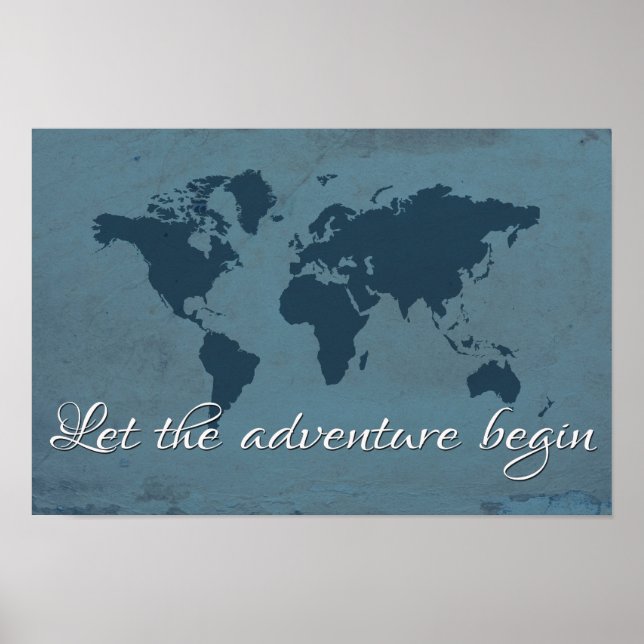 Poster Let the adventure begin (Devant)