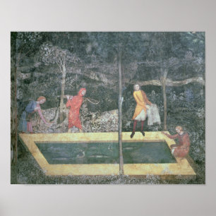 Poster L'étang aux Poissons, de la salle de gym, 1343