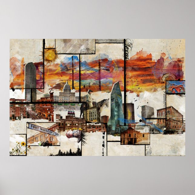 Poster L'état du Texas (Devant)