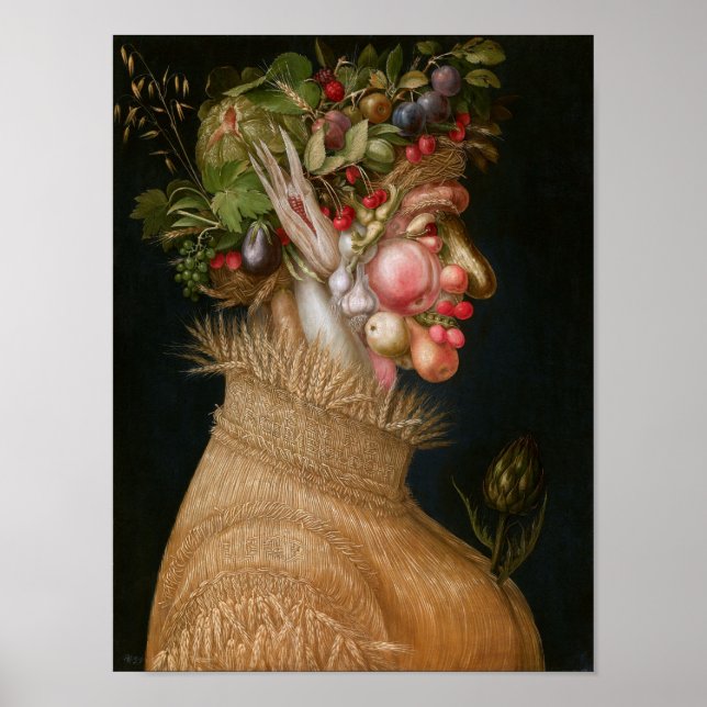 Poster L'été, Arcimboldo (Devant)