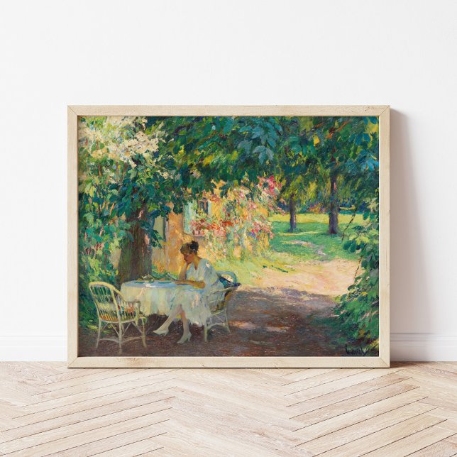 Poster L'été dans le jardin | Edward Cucuel (Créateur téléchargé)