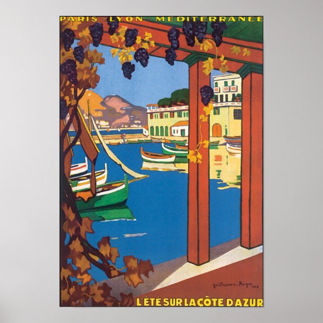 Poster Lete Sur La Côte D'Azur (Devant)