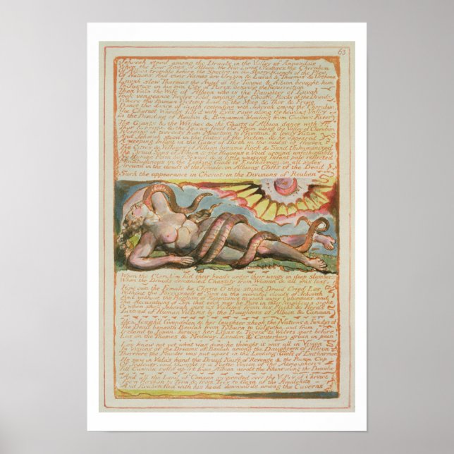 Poster "L'Éternel se tenait parmi les druides...", assiet (Devant)