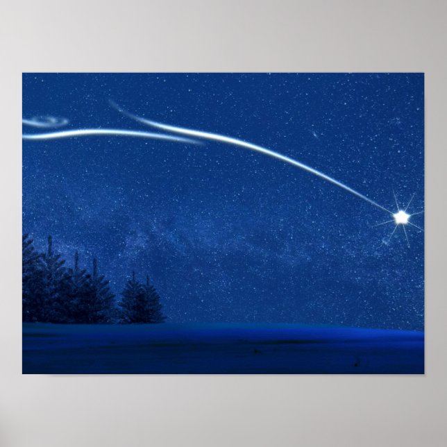 Poster L'étoile du Nord au-dessus de la forêt (Devant)