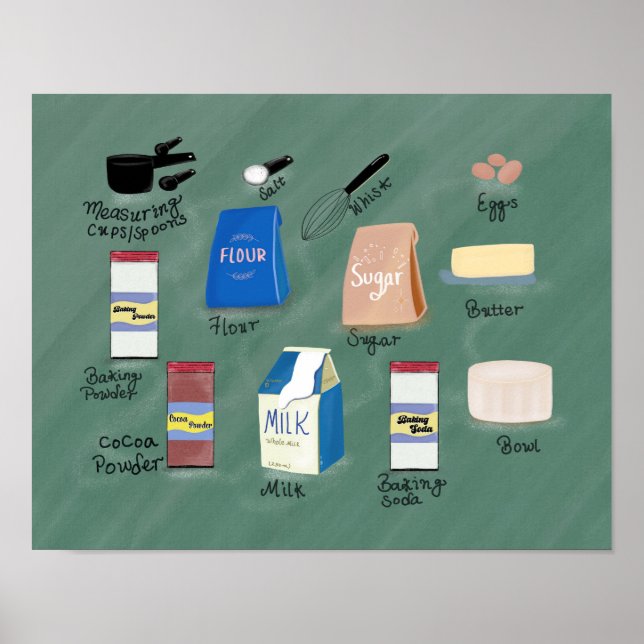 Poster Let's Bake (Devant)