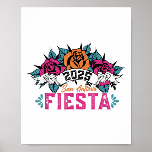 Poster Lets Fiesta Squad 2025 San Antonio Texas Cinco De