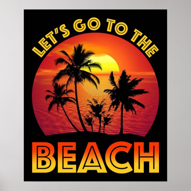 Poster Let's Go To The Beach (Devant)