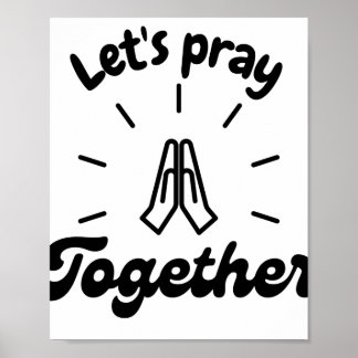 Poster Let's Pray