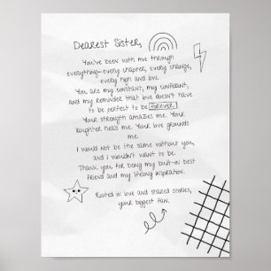 Poster Lettre à Soeur