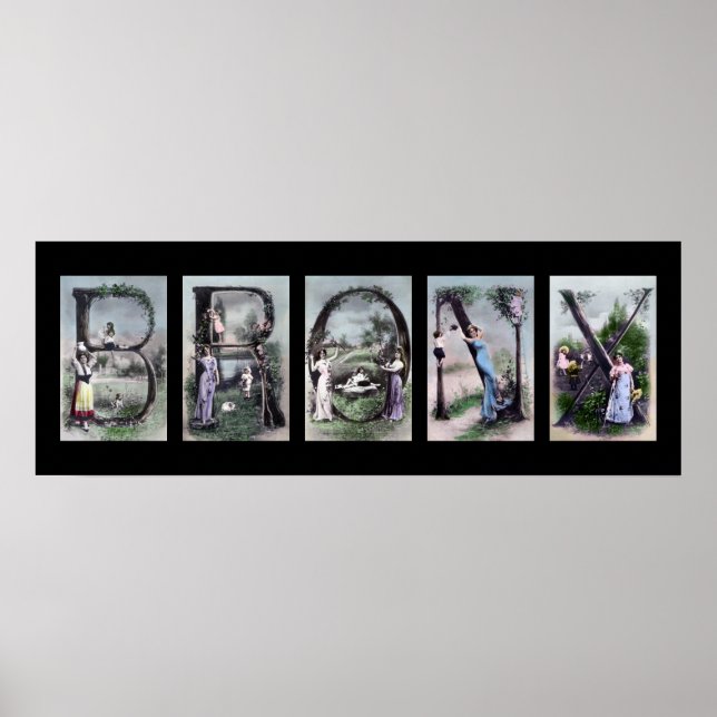 Poster LETTRE Alphabet BRONX AFFICHAGE (Devant)