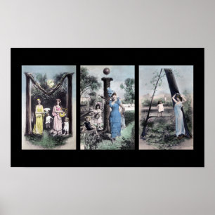 Poster Lettre alphabet MIA Nom Art