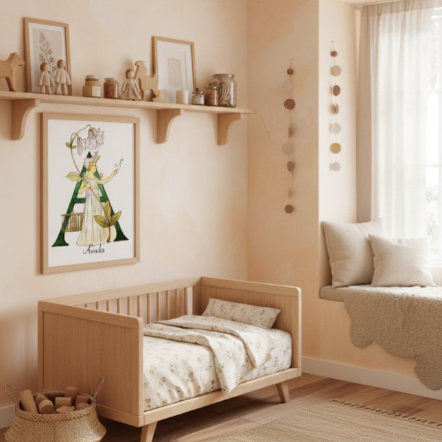 Poster Lettre Alphabet Vintage A personnalisée (Créateur téléchargé)