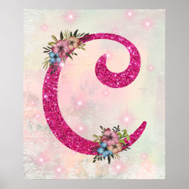 Poster Lettre C initiale