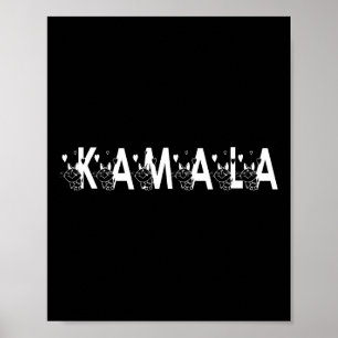 Poster LETTRE CHATON CORDIAL Kamala LETTRE CHAT