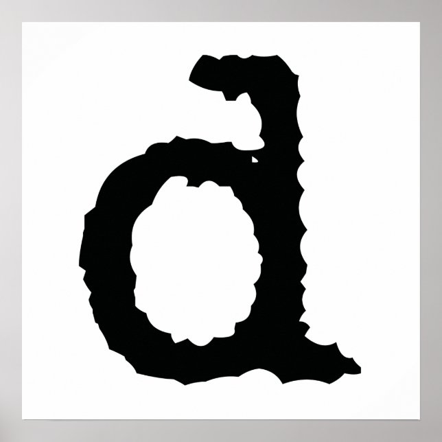 Poster Lettre D (Devant)