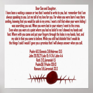 Poster Lettre d'amour de Jésus