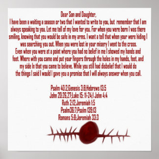 Poster Lettre d'amour de Jésus