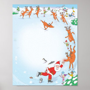 Poster Lettre de Père Noël (Vierge pour vous d'écrire)