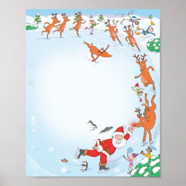 Poster Lettre de Père Noël (Vierge pour vous d'écrire) (Devant)